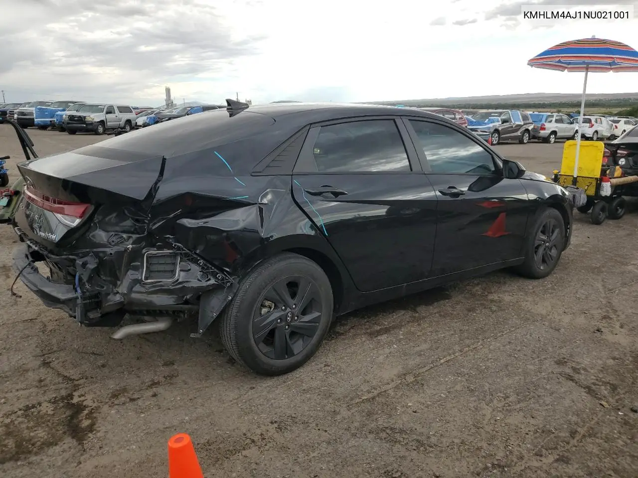2022 Hyundai Elantra Blue VIN: KMHLM4AJ1NU021001 Lot: 61265155