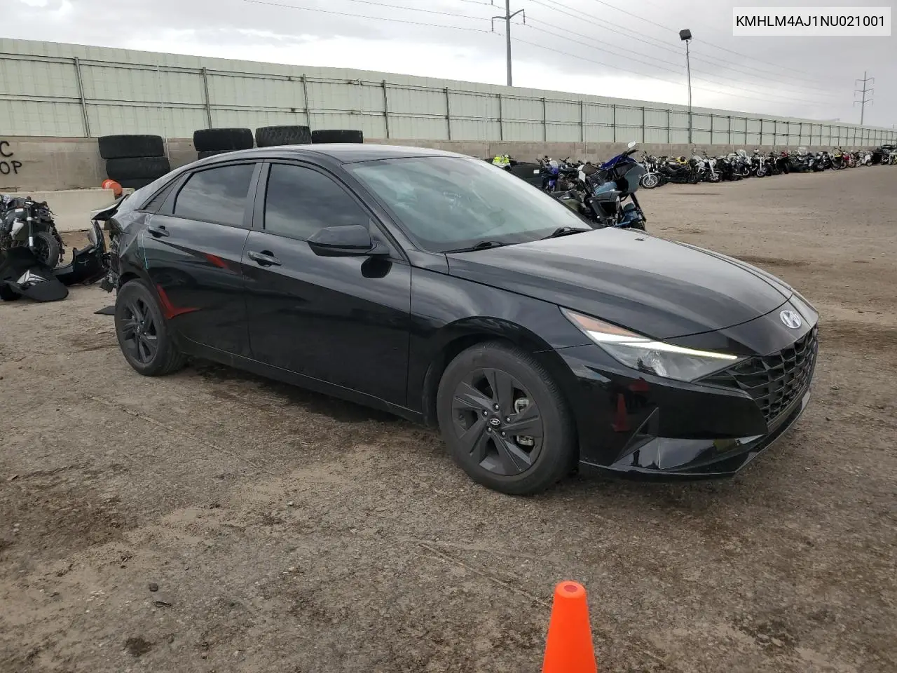 2022 Hyundai Elantra Blue VIN: KMHLM4AJ1NU021001 Lot: 61265155