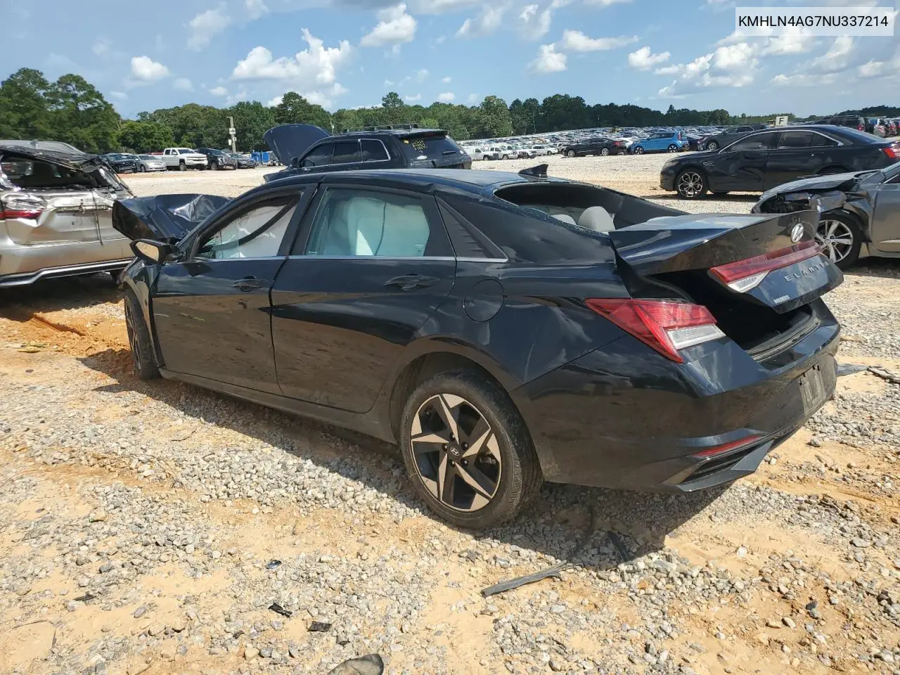 2022 Hyundai Elantra Sel VIN: KMHLN4AG7NU337214 Lot: 61643335