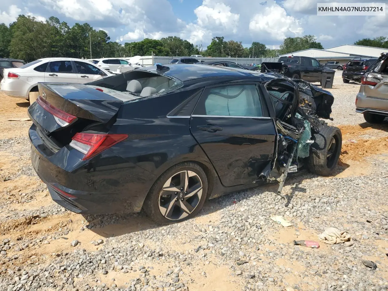 2022 Hyundai Elantra Sel VIN: KMHLN4AG7NU337214 Lot: 61643335
