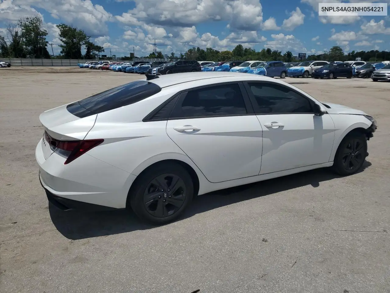 2022 Hyundai Elantra Sel VIN: 5NPLS4AG3NH054221 Lot: 61664575