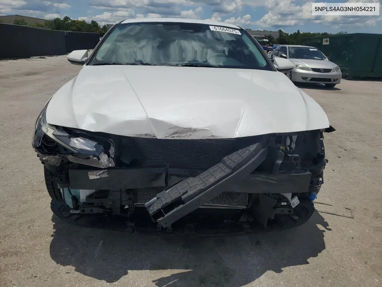 2022 Hyundai Elantra Sel VIN: 5NPLS4AG3NH054221 Lot: 61664575