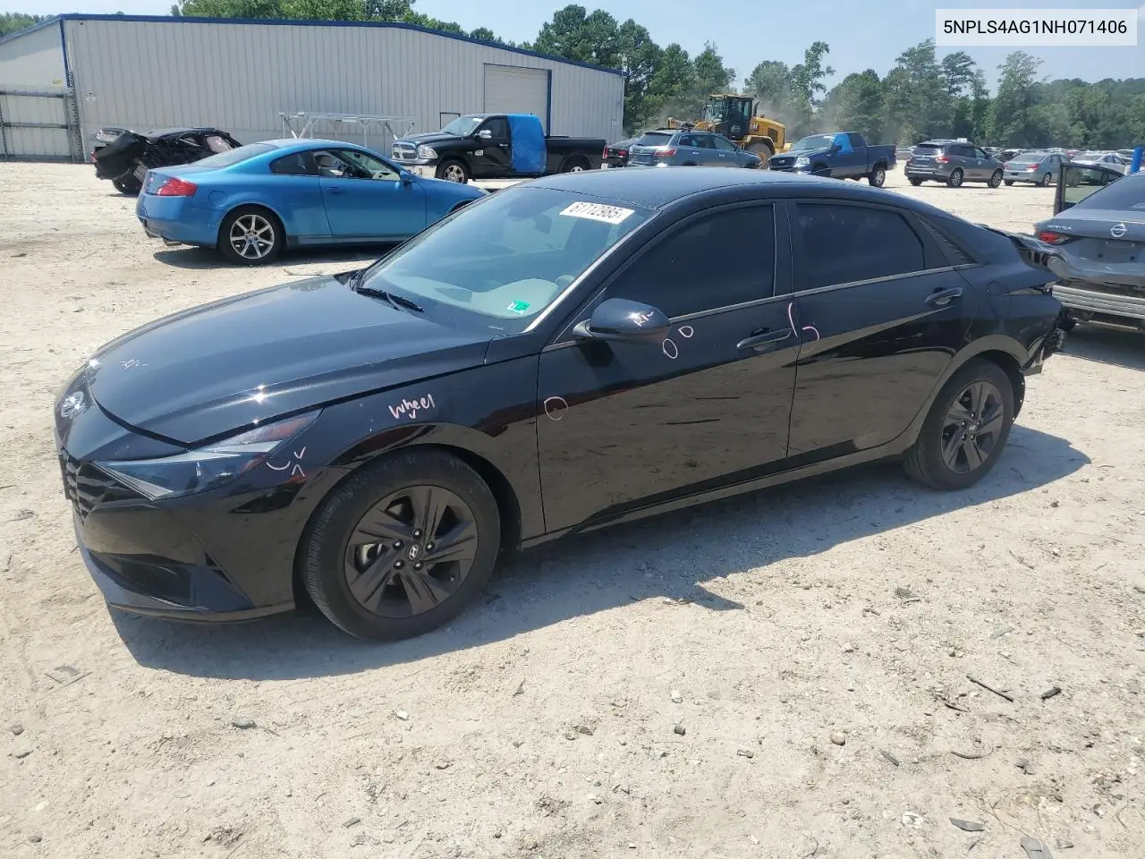 2022 Hyundai Elantra Sel VIN: 5NPLS4AG1NH071406 Lot: 61712985