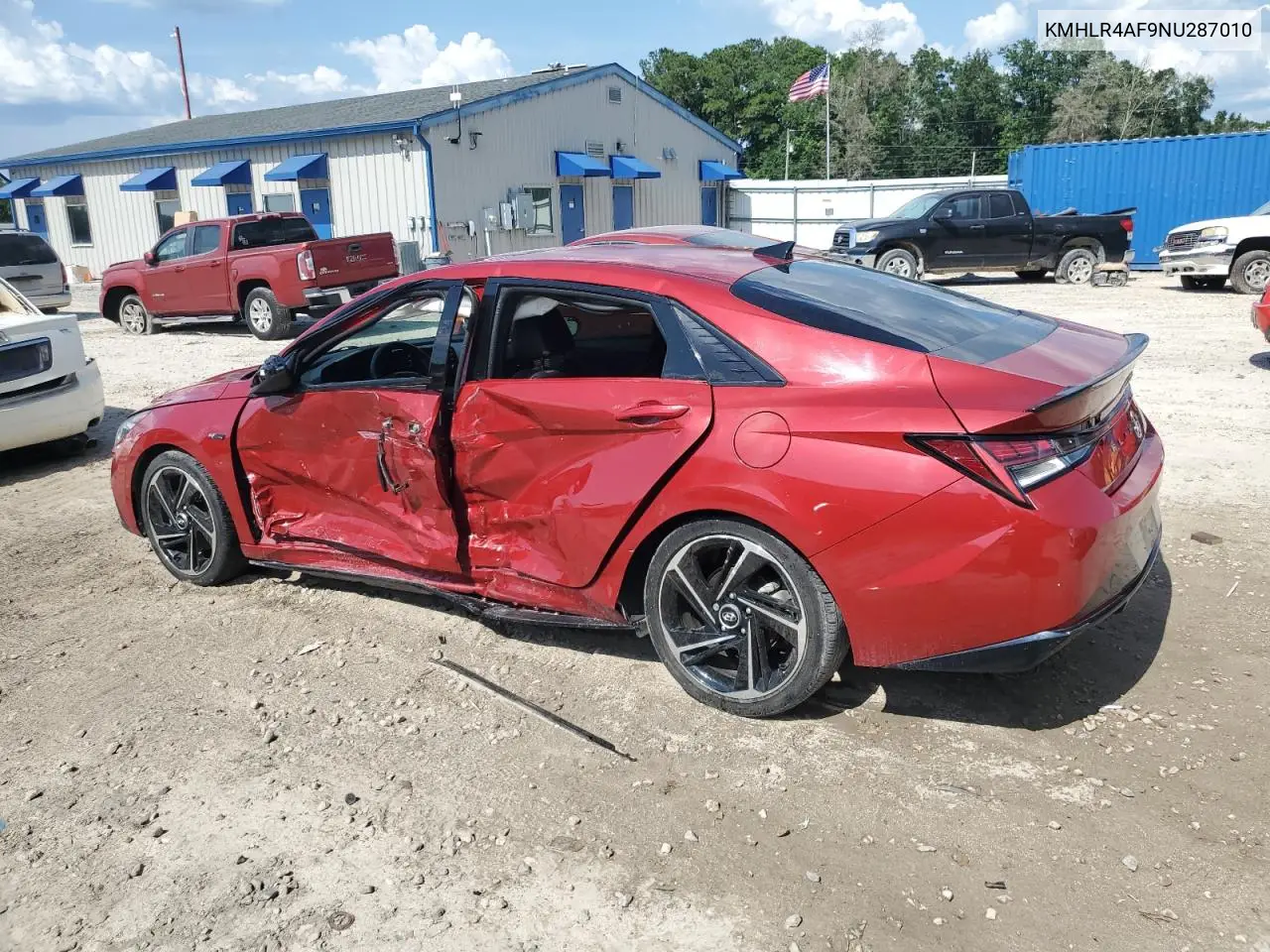 2022 Hyundai Elantra N Line VIN: KMHLR4AF9NU287010 Lot: 61861695