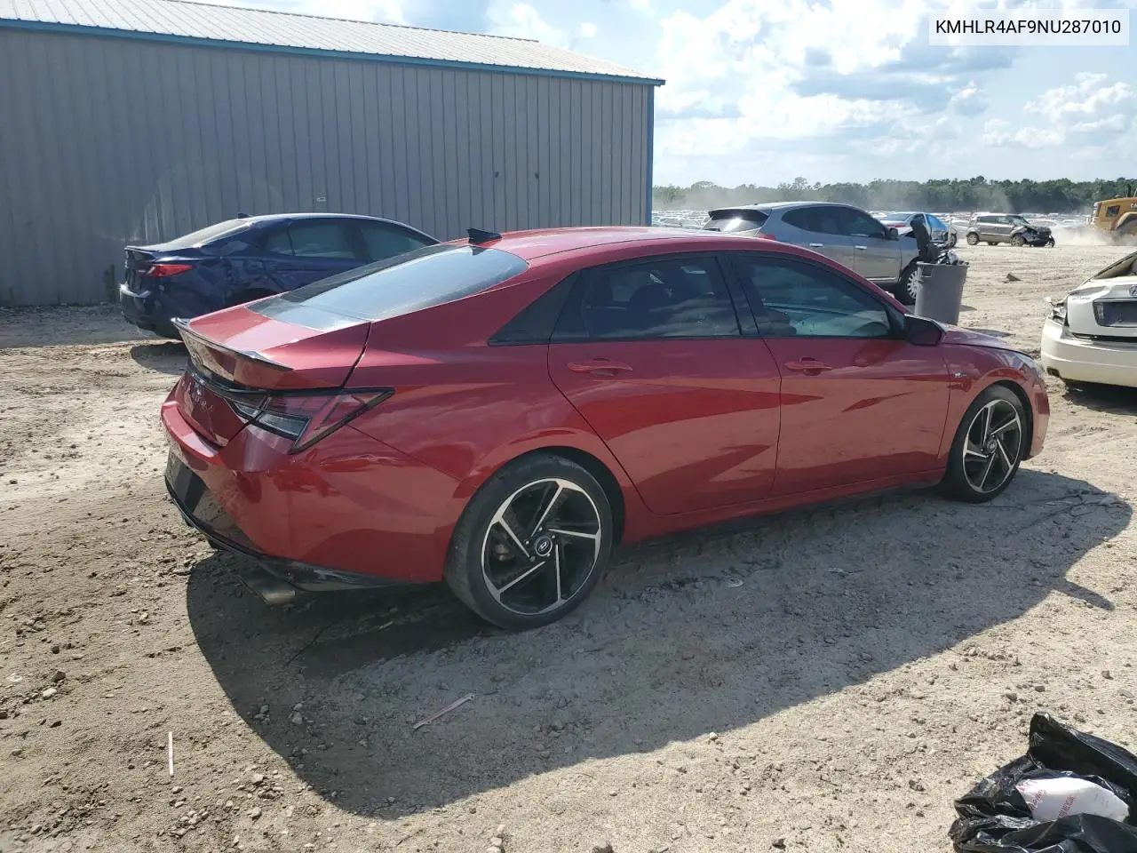 2022 Hyundai Elantra N Line VIN: KMHLR4AF9NU287010 Lot: 61861695