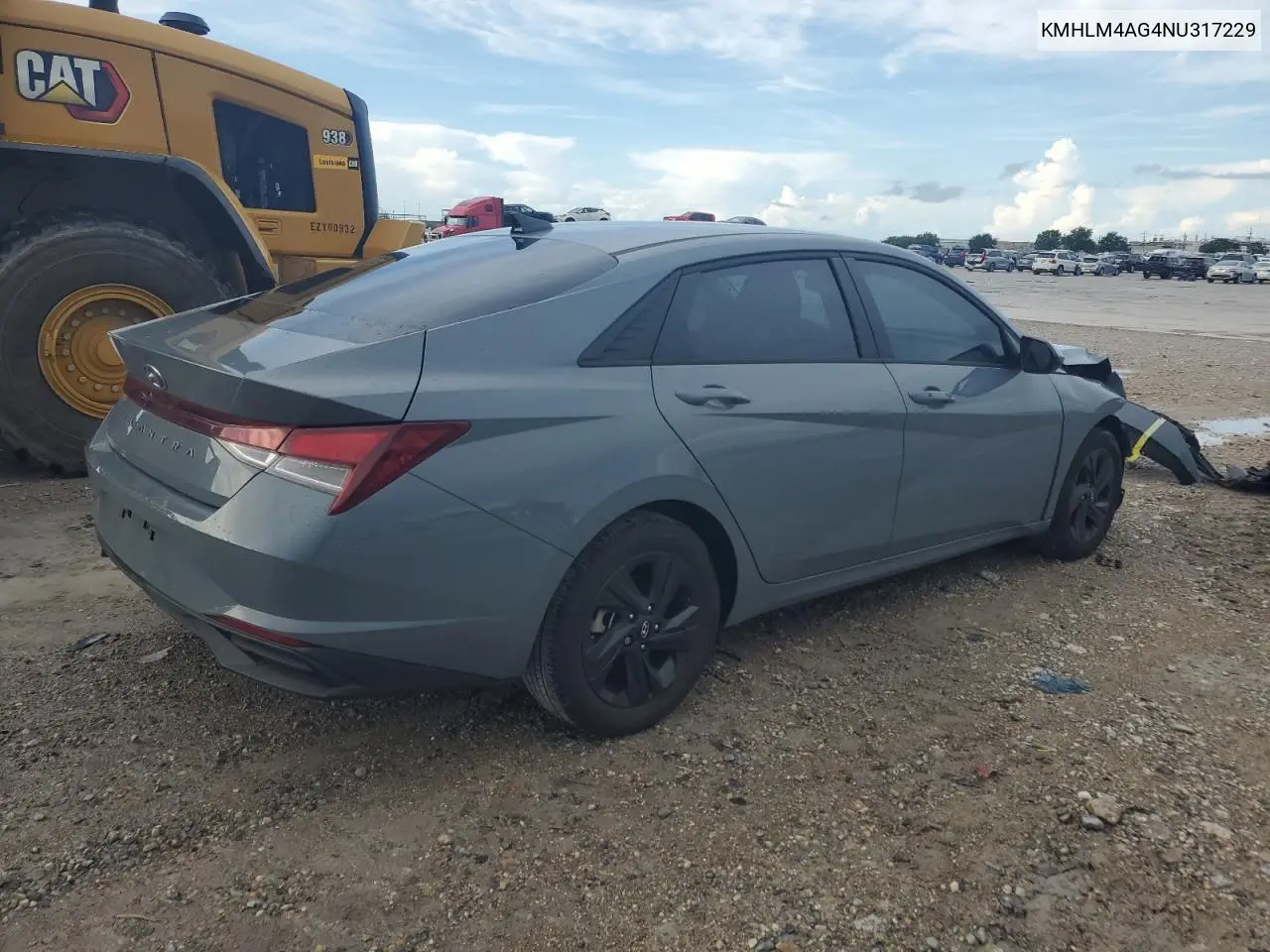 2022 Hyundai Elantra Sel VIN: KMHLM4AG4NU317229 Lot: 61974975