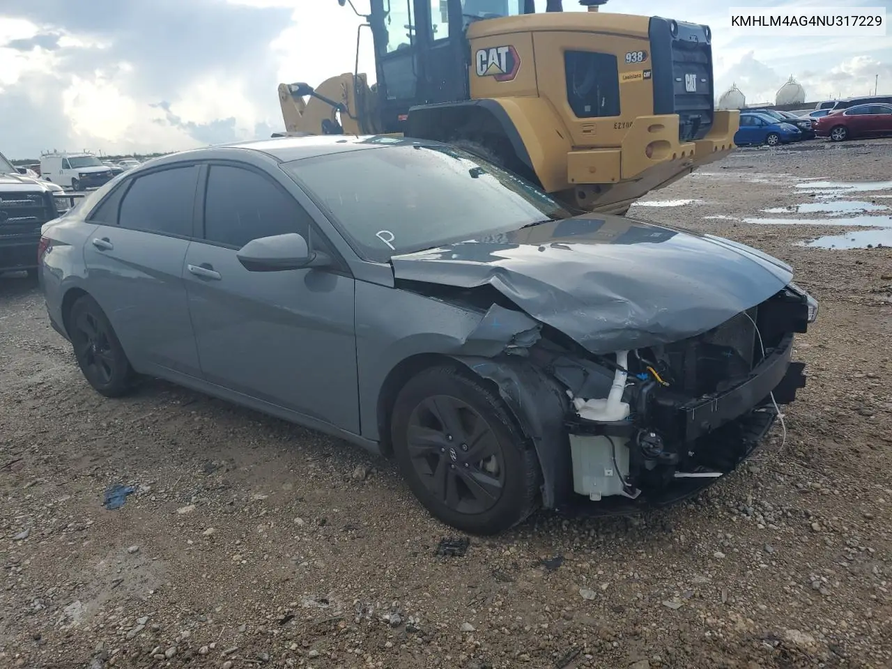 2022 Hyundai Elantra Sel VIN: KMHLM4AG4NU317229 Lot: 61974975