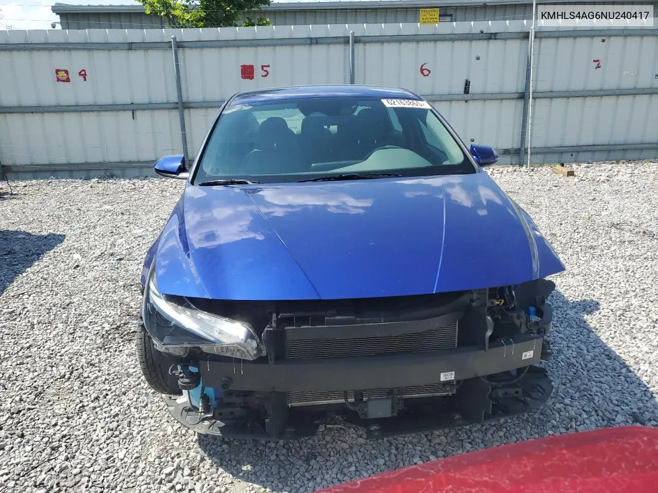 2022 Hyundai Elantra Sel VIN: KMHLS4AG6NU240417 Lot: 62163865