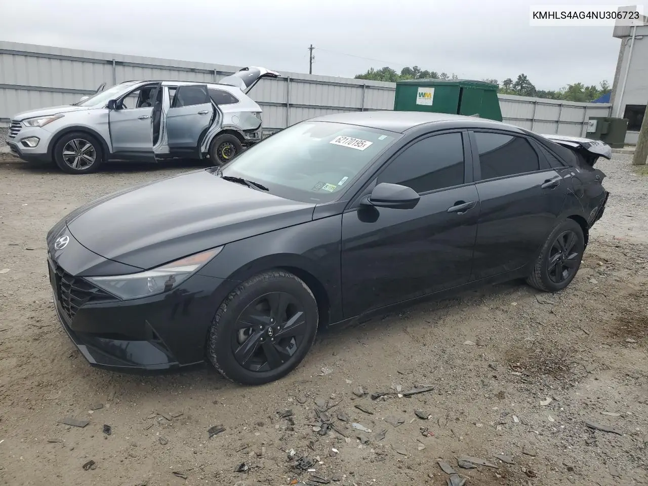 2022 Hyundai Elantra Sel VIN: KMHLS4AG4NU306723 Lot: 62170195