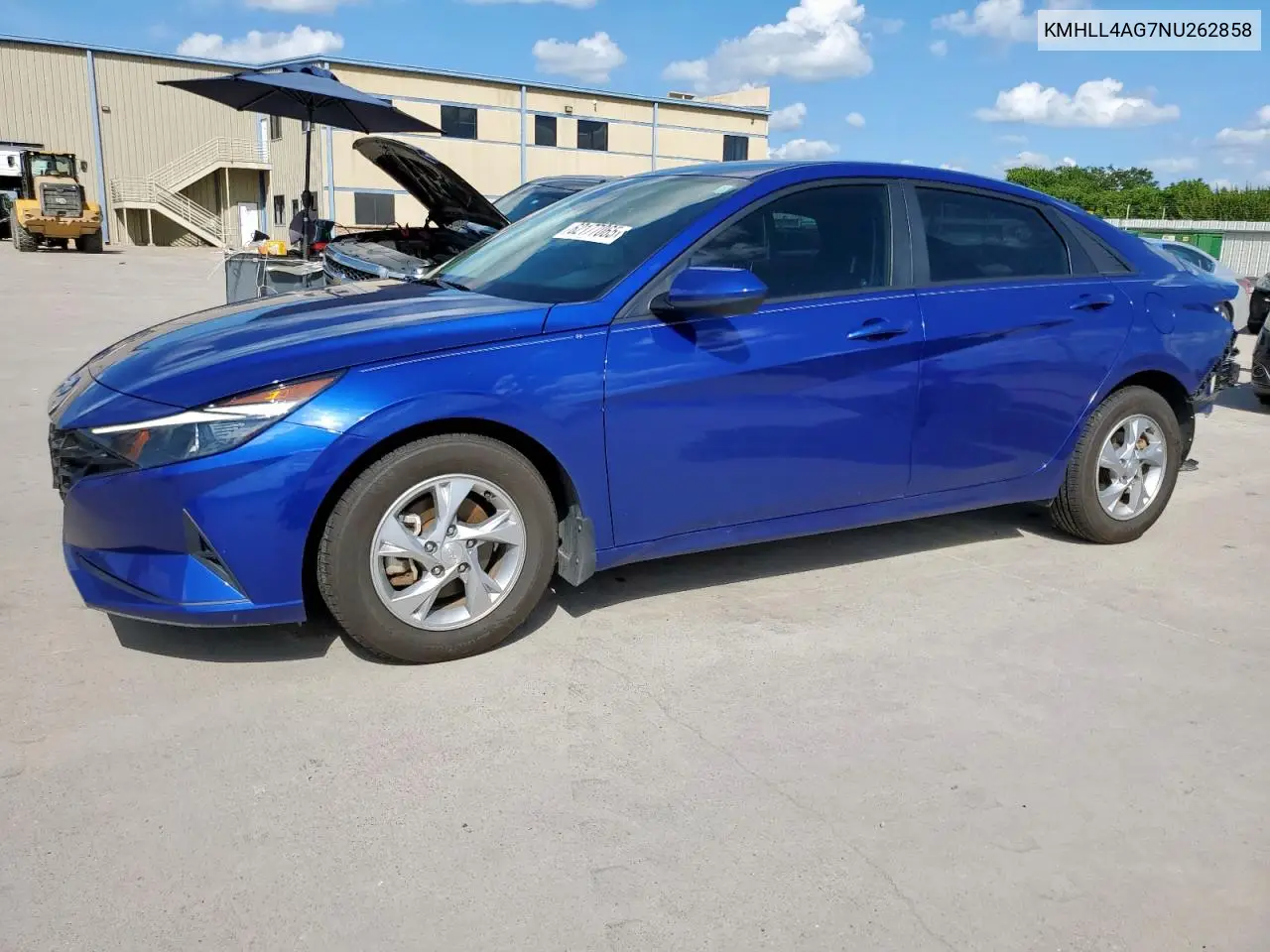 2022 Hyundai Elantra Se VIN: KMHLL4AG7NU262858 Lot: 62177065