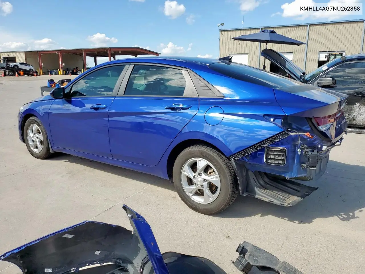 2022 Hyundai Elantra Se VIN: KMHLL4AG7NU262858 Lot: 62177065