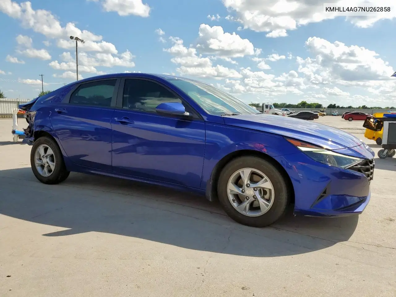 2022 Hyundai Elantra Se VIN: KMHLL4AG7NU262858 Lot: 62177065