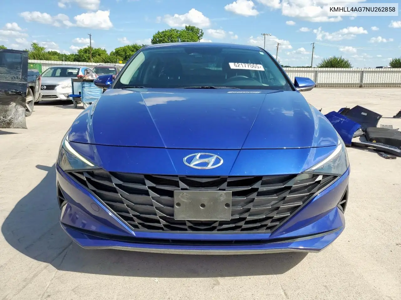 2022 Hyundai Elantra Se VIN: KMHLL4AG7NU262858 Lot: 62177065