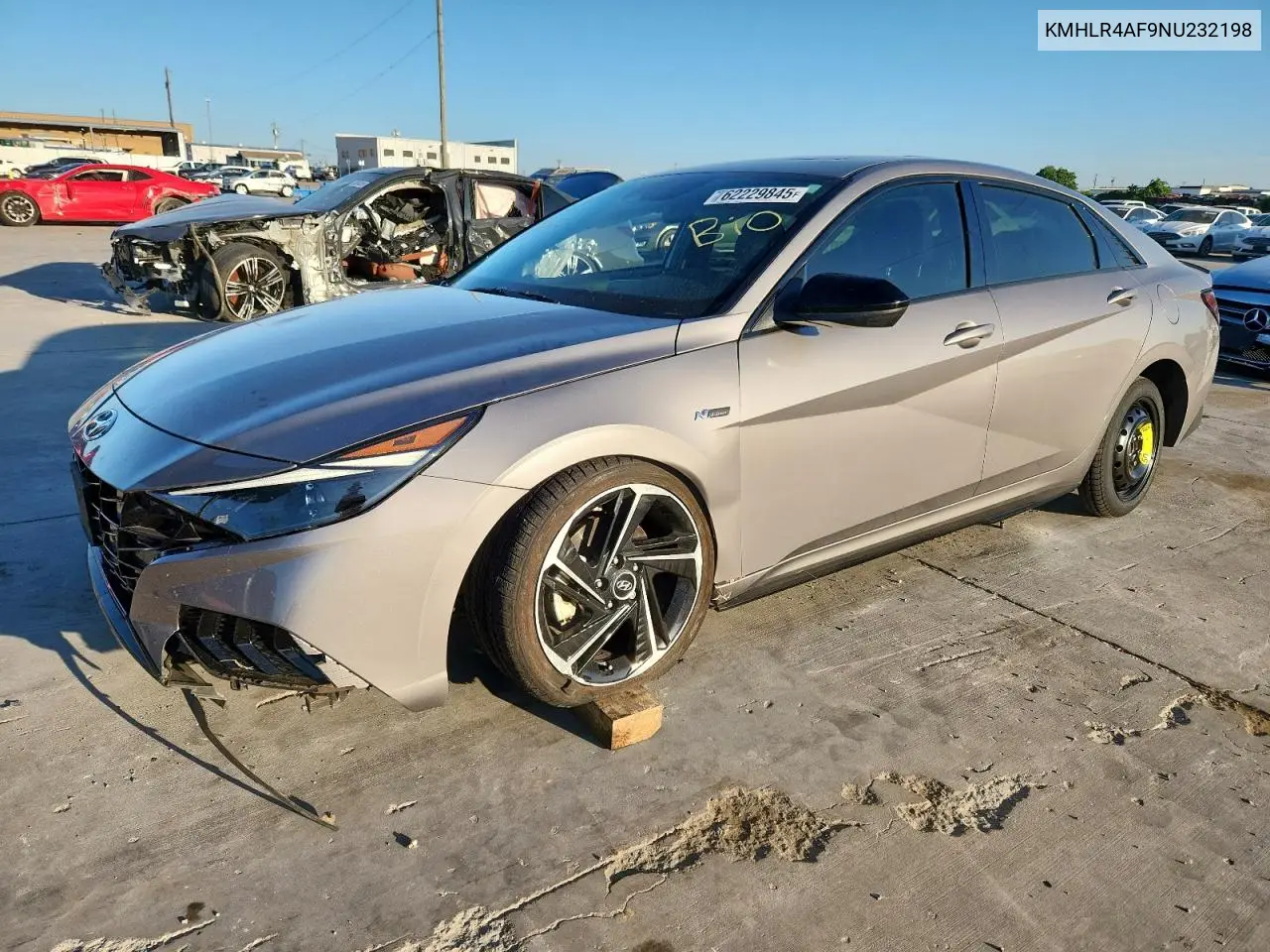 2022 Hyundai Elantra N Line VIN: KMHLR4AF9NU232198 Lot: 62229845