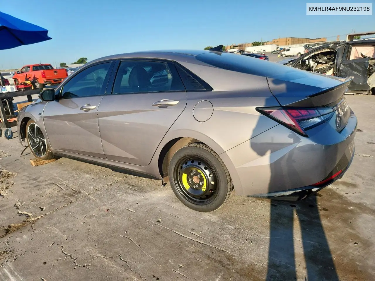 2022 Hyundai Elantra N Line VIN: KMHLR4AF9NU232198 Lot: 62229845
