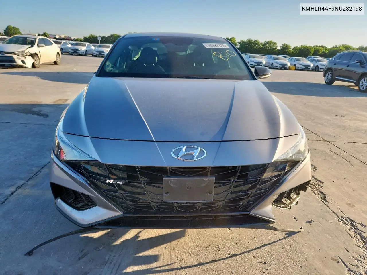 2022 Hyundai Elantra N Line VIN: KMHLR4AF9NU232198 Lot: 62229845