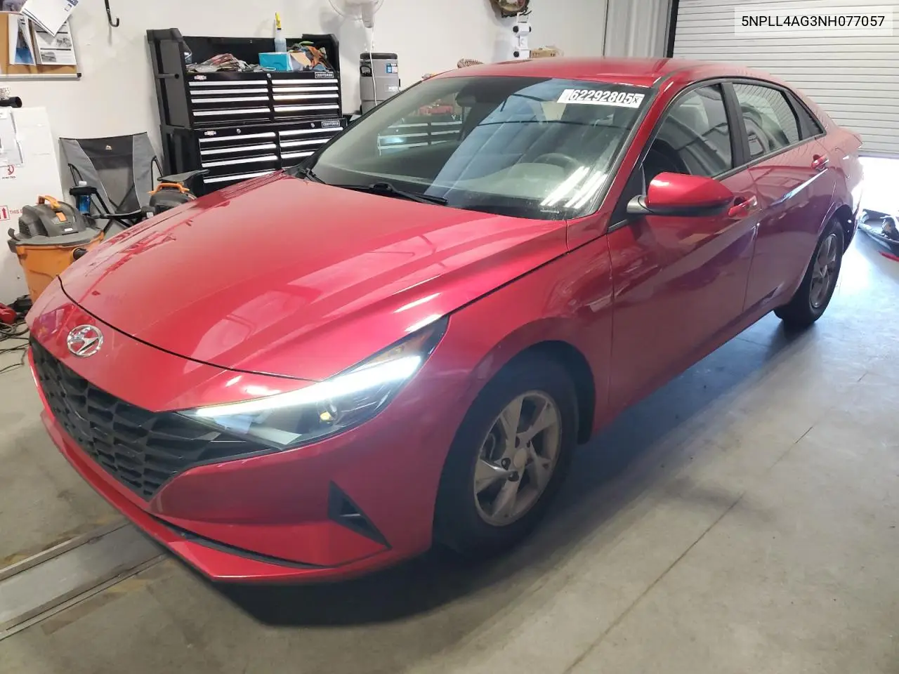 2022 Hyundai Elantra Se VIN: 5NPLL4AG3NH077057 Lot: 62292805