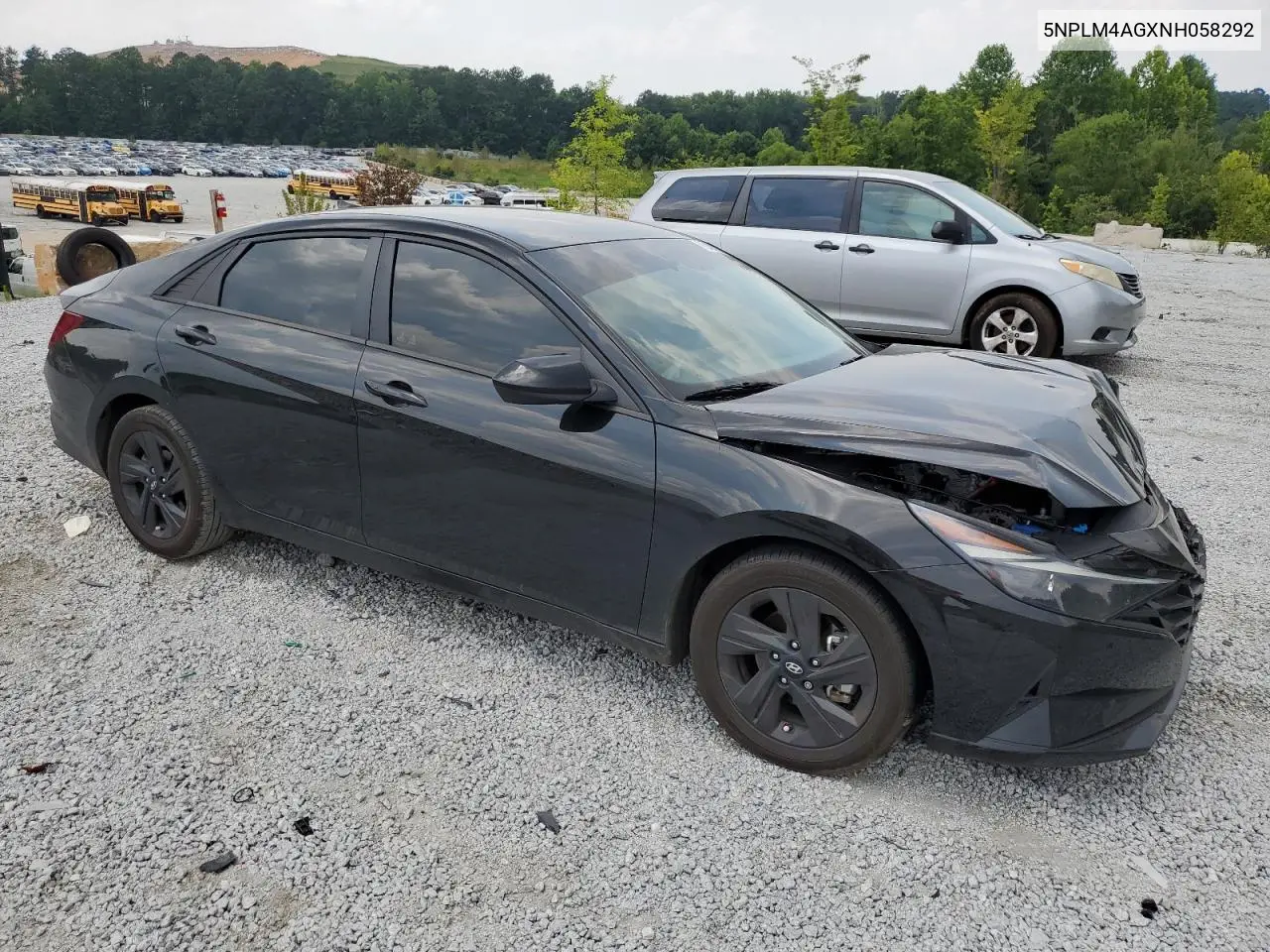 2022 Hyundai Elantra Sel VIN: 5NPLM4AGXNH058292 Lot: 62425285