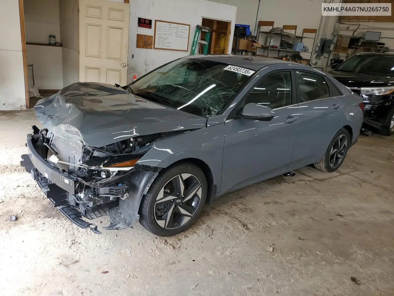 2022 Hyundai Elantra Limited VIN: KMHLP4AG7NU265750 Lot: 62493735
