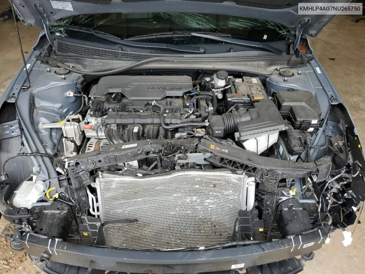 2022 Hyundai Elantra Limited VIN: KMHLP4AG7NU265750 Lot: 62493735