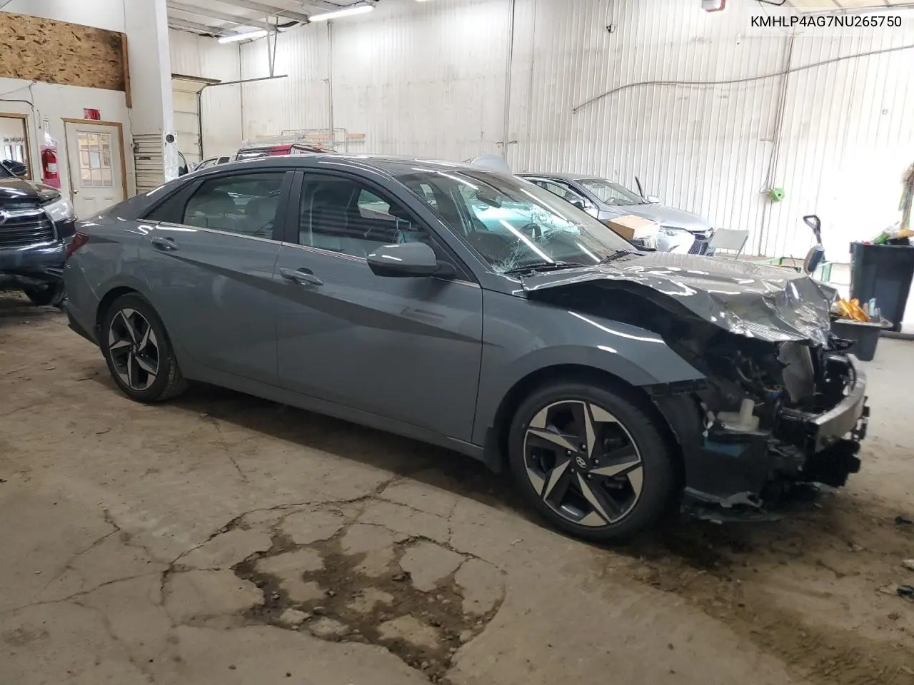 2022 Hyundai Elantra Limited VIN: KMHLP4AG7NU265750 Lot: 62493735