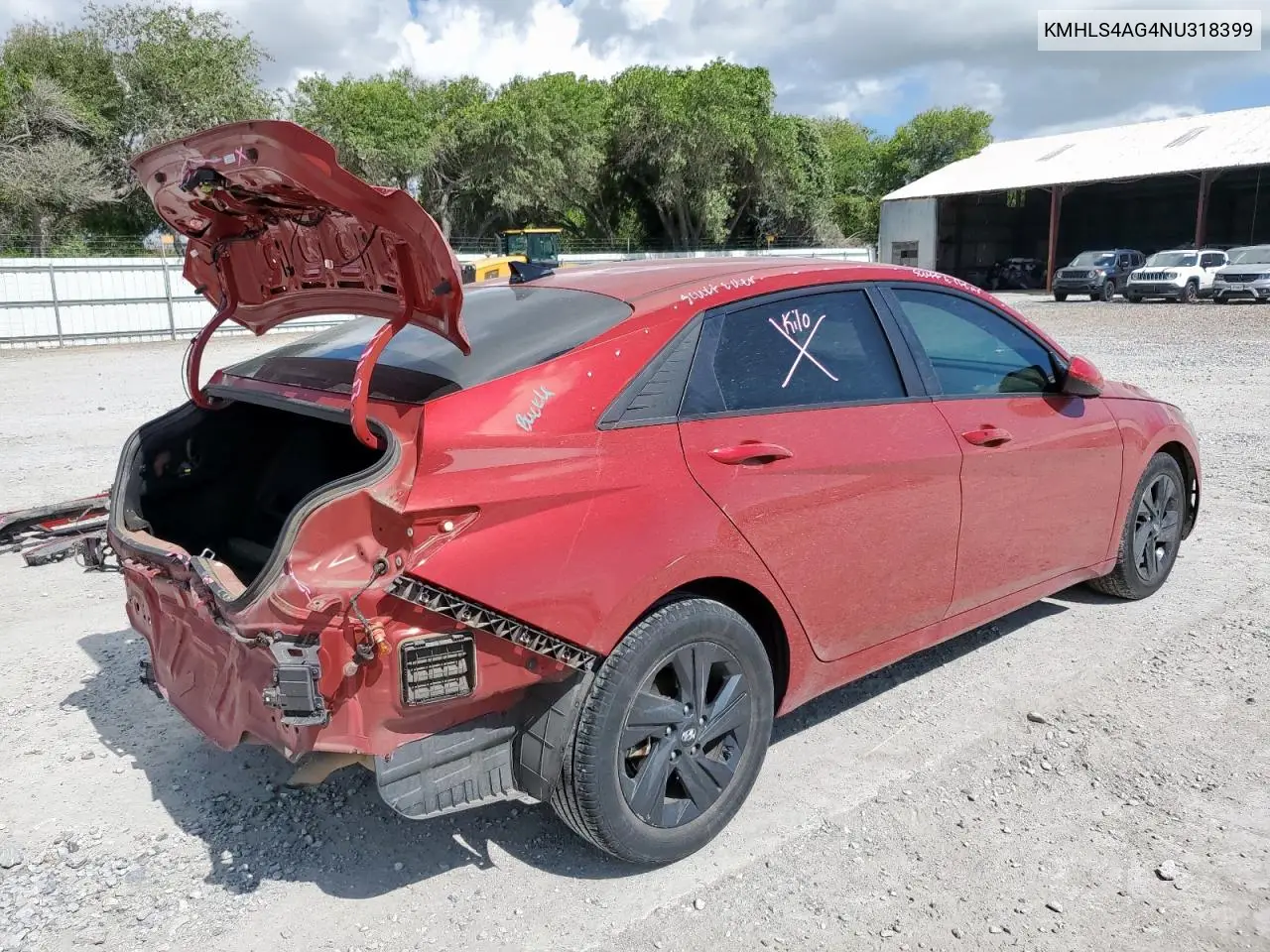 2022 Hyundai Elantra Sel VIN: KMHLS4AG4NU318399 Lot: 62510095