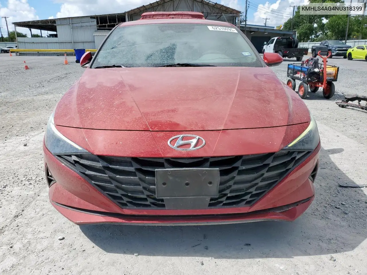 2022 Hyundai Elantra Sel VIN: KMHLS4AG4NU318399 Lot: 62510095