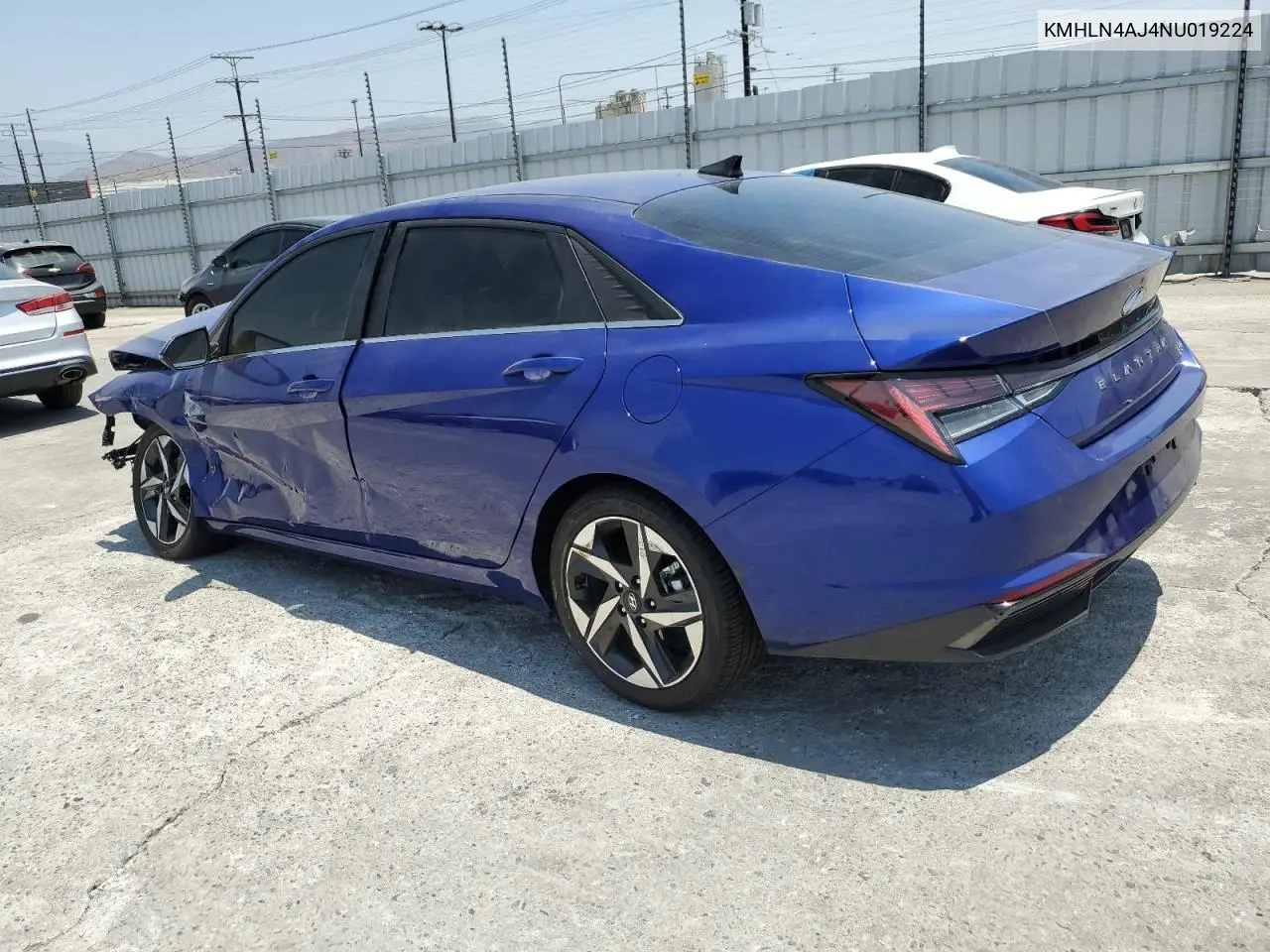 2022 Hyundai Elantra Limited VIN: KMHLN4AJ4NU019224 Lot: 62539605