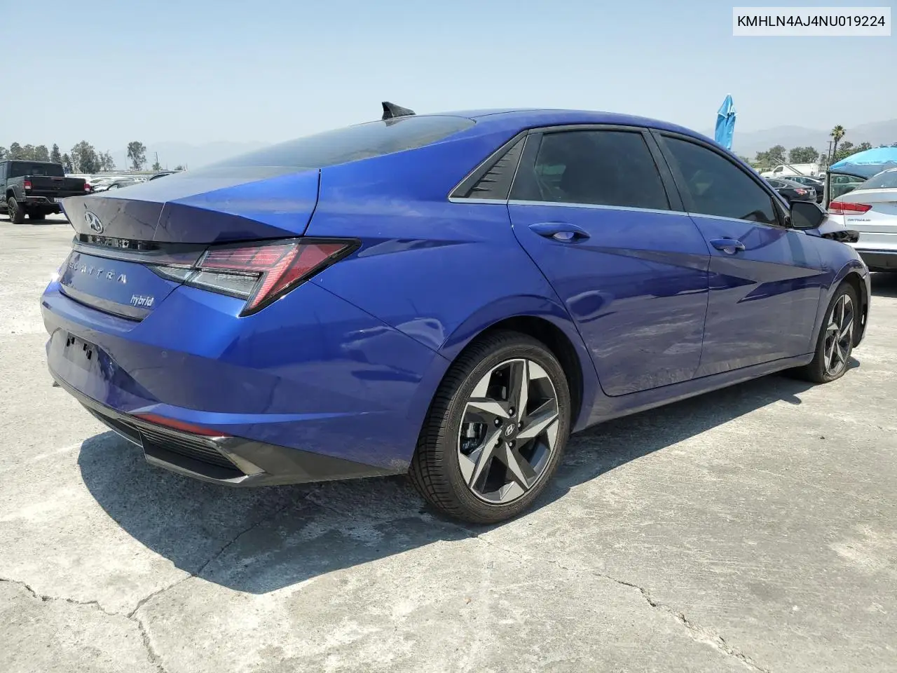 2022 Hyundai Elantra Limited VIN: KMHLN4AJ4NU019224 Lot: 62539605
