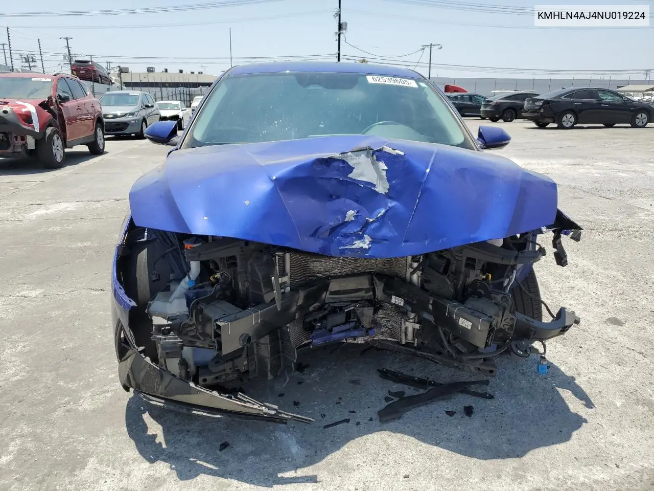 2022 Hyundai Elantra Limited VIN: KMHLN4AJ4NU019224 Lot: 62539605
