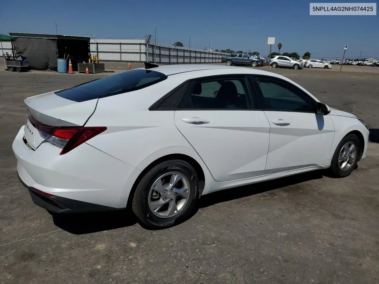 2022 Hyundai Elantra Se VIN: 5NPLL4AG2NH074425 Lot: 62554365