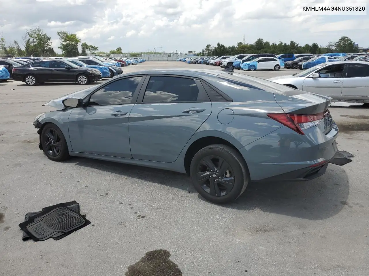 2022 Hyundai Elantra Sel VIN: KMHLM4AG4NU351820 Lot: 62647605