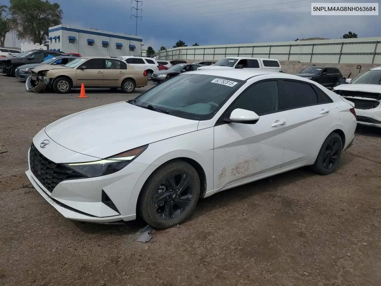 2022 Hyundai Elantra Sel VIN: 5NPLM4AG8NH063684 Lot: 62782815