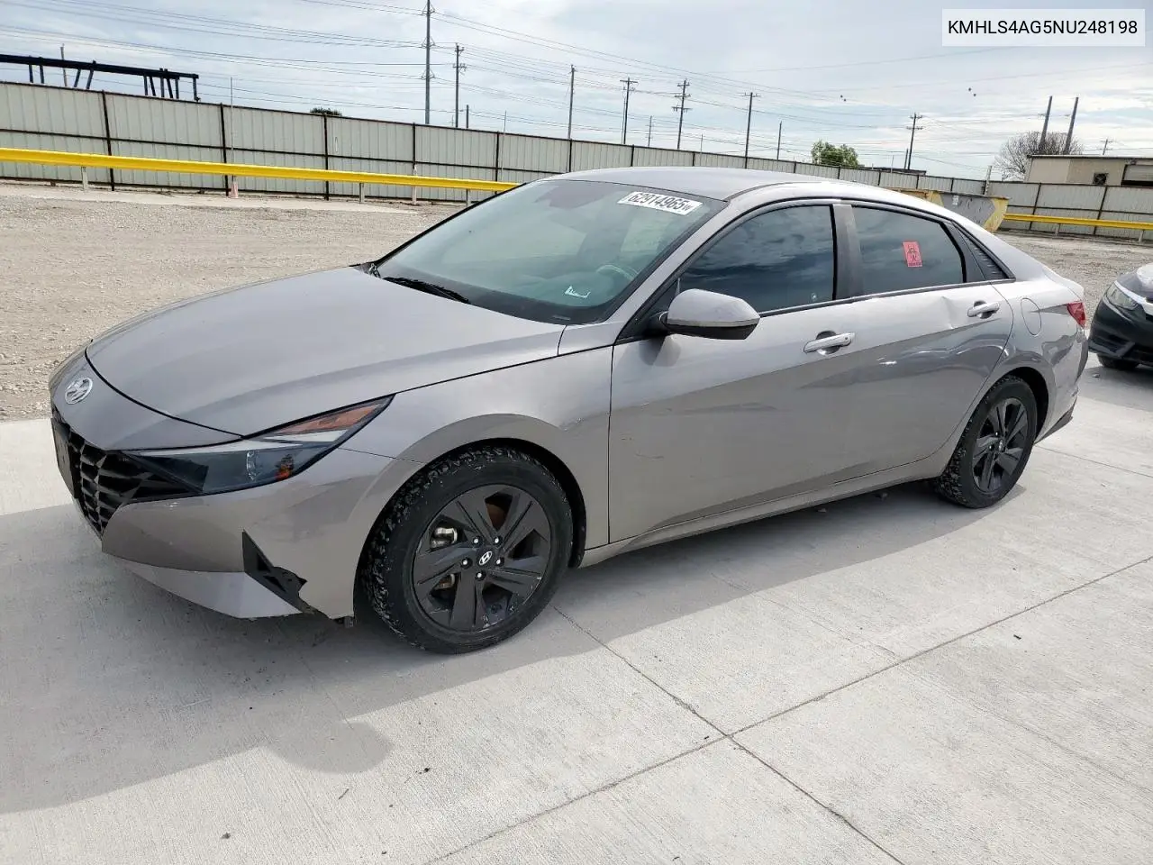 2022 Hyundai Elantra Sel VIN: KMHLS4AG5NU248198 Lot: 62914965