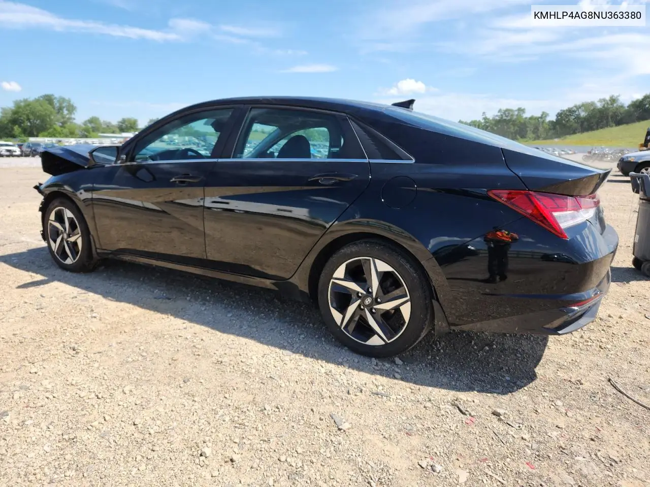 2022 Hyundai Elantra Limited VIN: KMHLP4AG8NU363380 Lot: 63052065