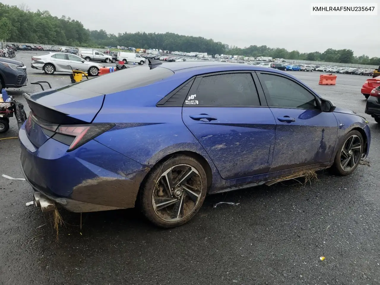 2022 Hyundai Elantra N Line VIN: KMHLR4AF5NU235647 Lot: 63064215