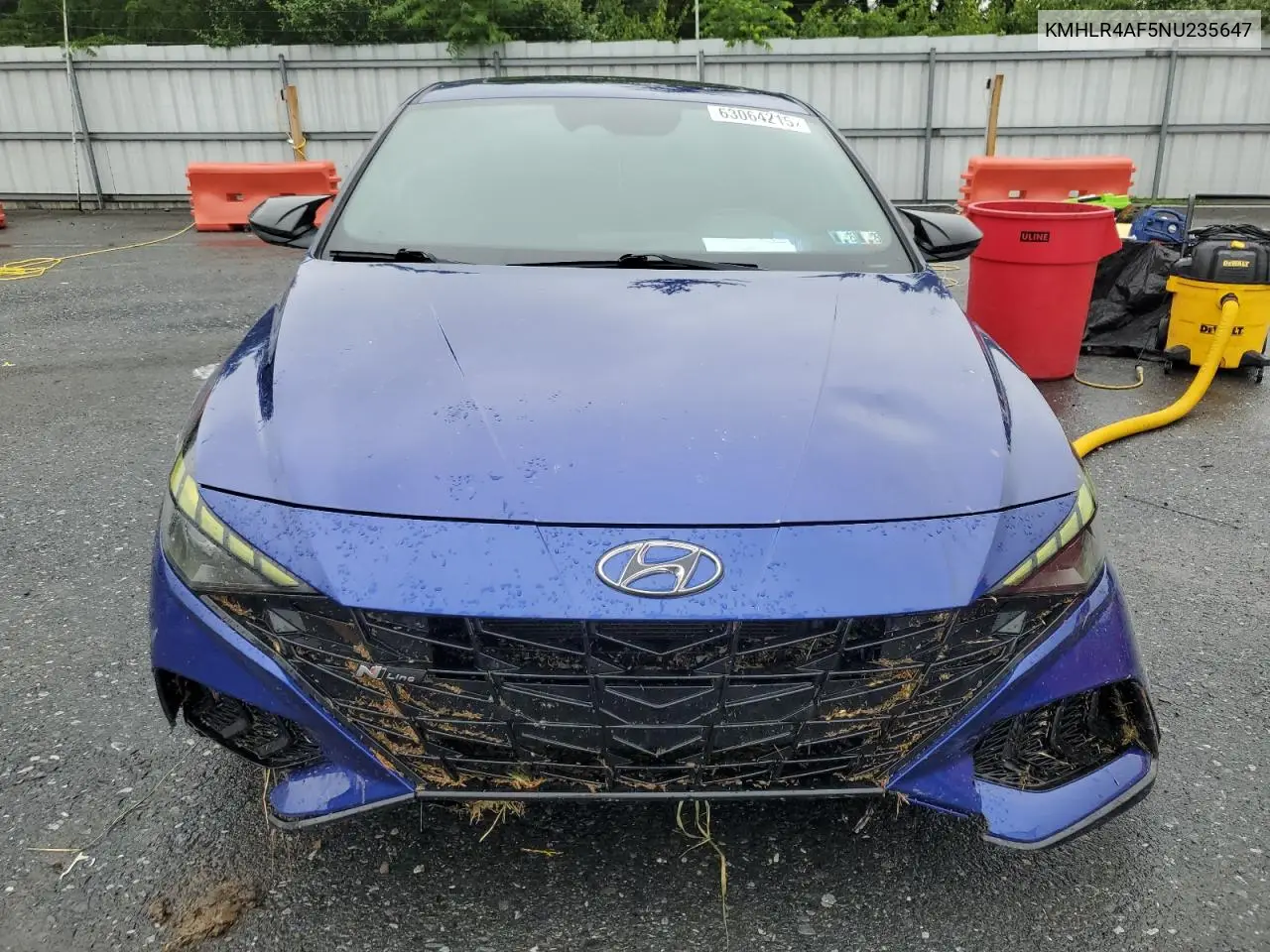 2022 Hyundai Elantra N Line VIN: KMHLR4AF5NU235647 Lot: 63064215