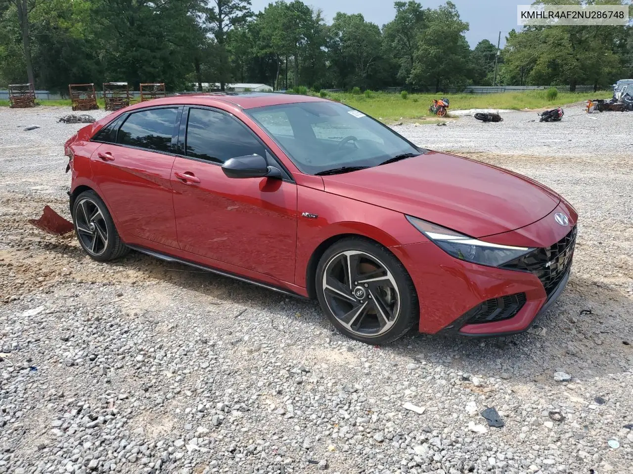 2022 Hyundai Elantra N Line VIN: KMHLR4AF2NU286748 Lot: 63279065