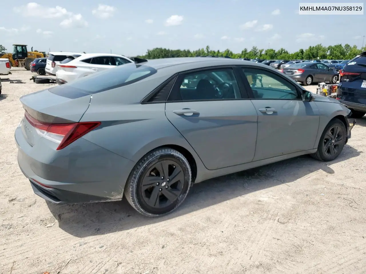 2022 Hyundai Elantra Sel VIN: KMHLM4AG7NU358129 Lot: 63372525