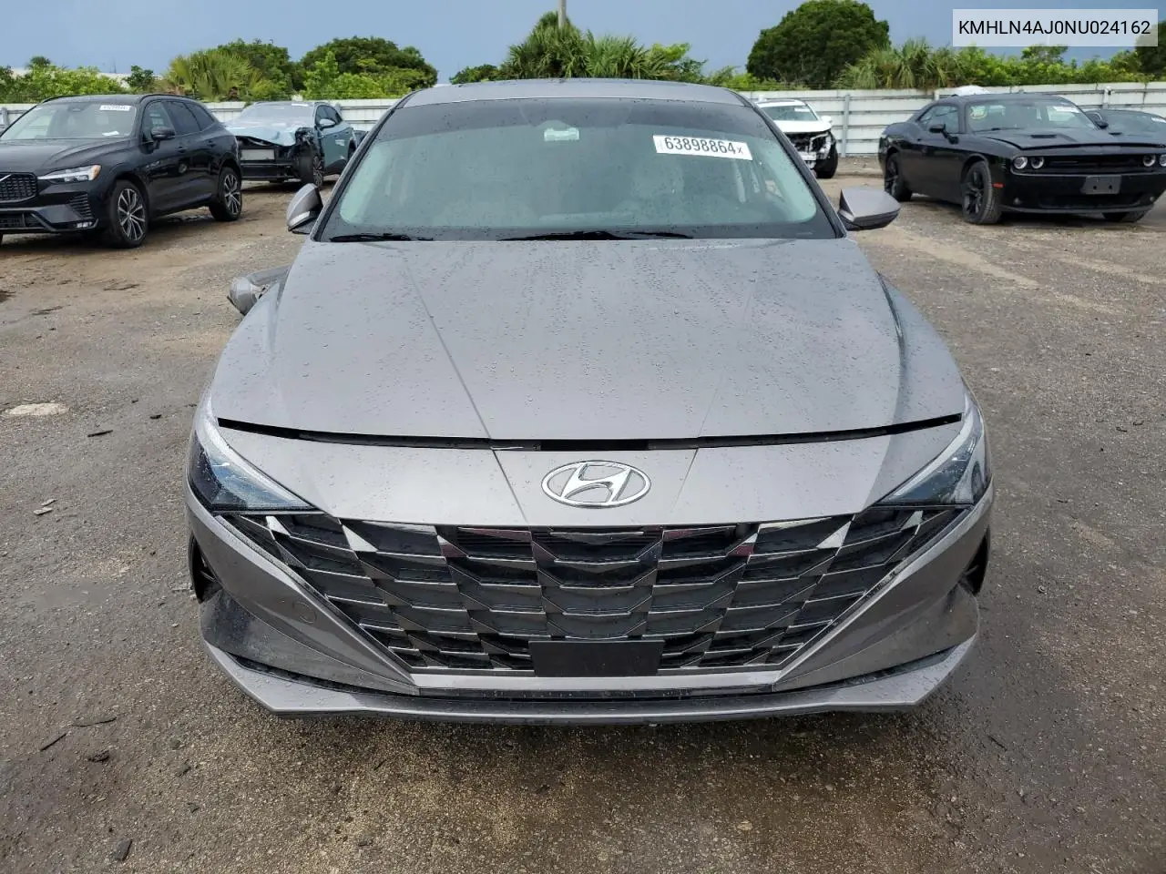 2022 Hyundai Elantra Limited VIN: KMHLN4AJ0NU024162 Lot: 63898864