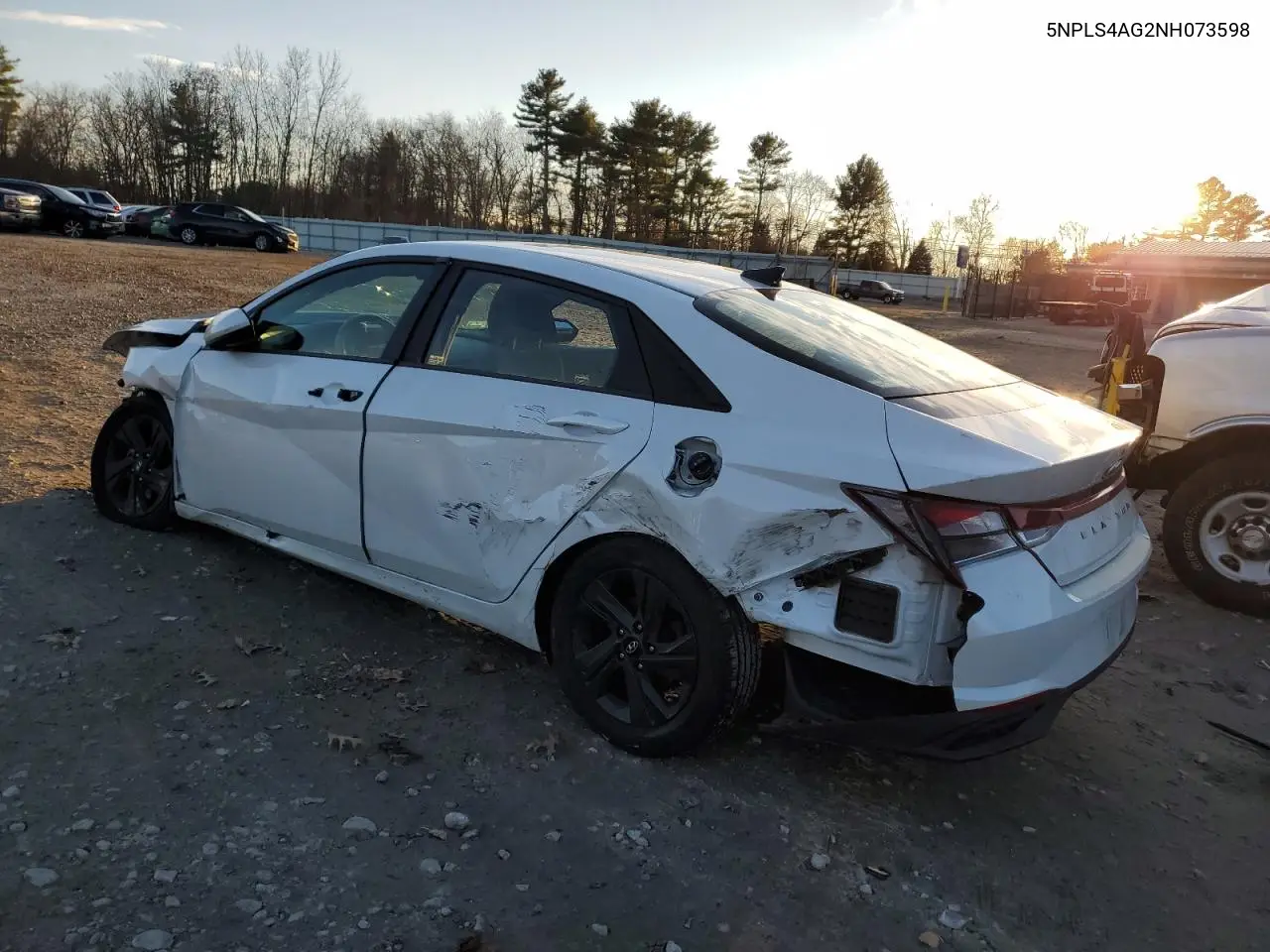 2022 Hyundai Elantra Sel VIN: 5NPLS4AG2NH073598 Lot: 82733174
