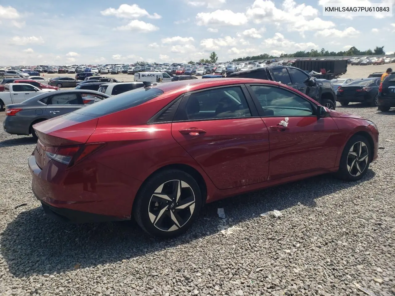 2023 Hyundai Elantra Sel VIN: KMHLS4AG7PU610843 Lot: 62484785