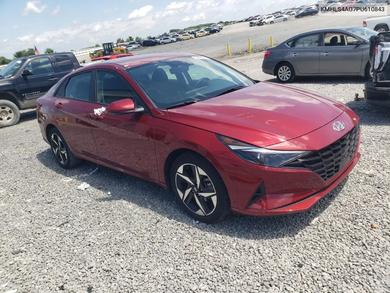 2023 Hyundai Elantra Sel VIN: KMHLS4AG7PU610843 Lot: 62484785