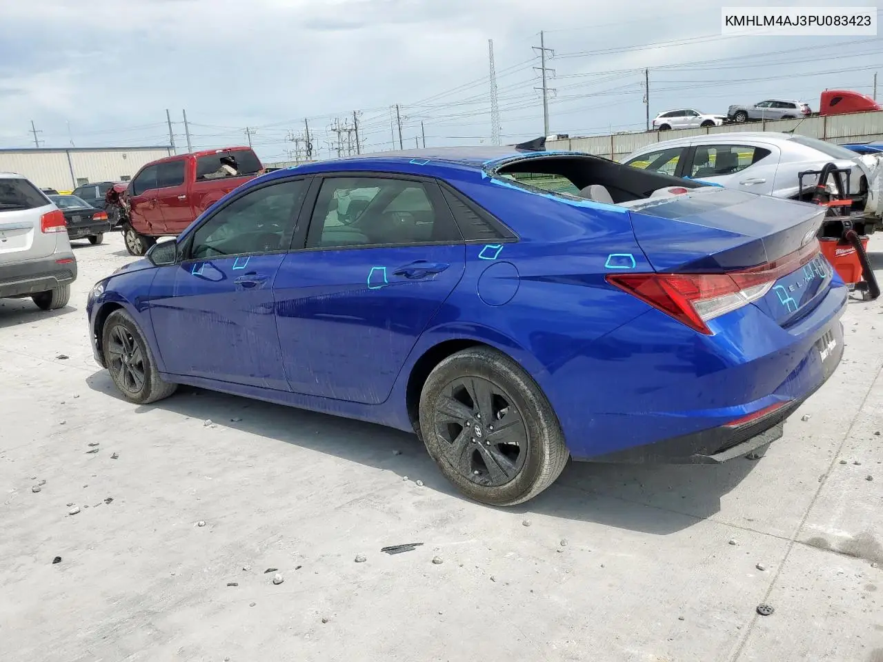 2023 Hyundai Elantra Blue VIN: KMHLM4AJ3PU083423 Lot: 63256305