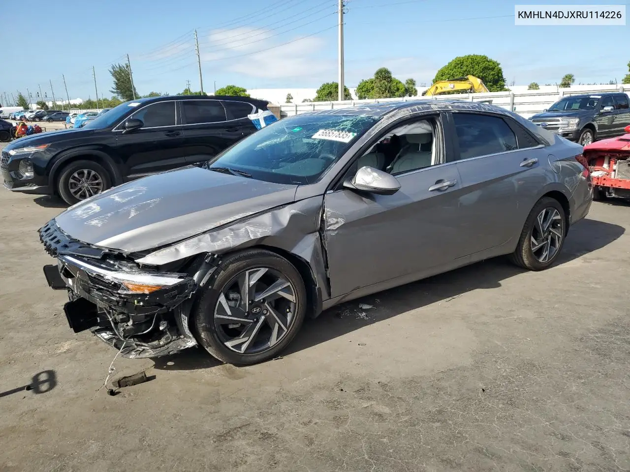 2024 Hyundai Elantra Limited VIN: KMHLN4DJXRU114226 Lot: 56857835