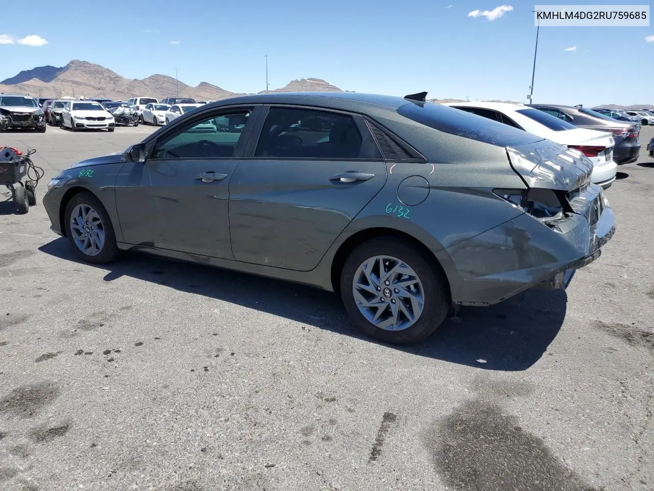 2024 Hyundai Elantra Sel VIN: KMHLM4DG2RU759685 Lot: 57078385