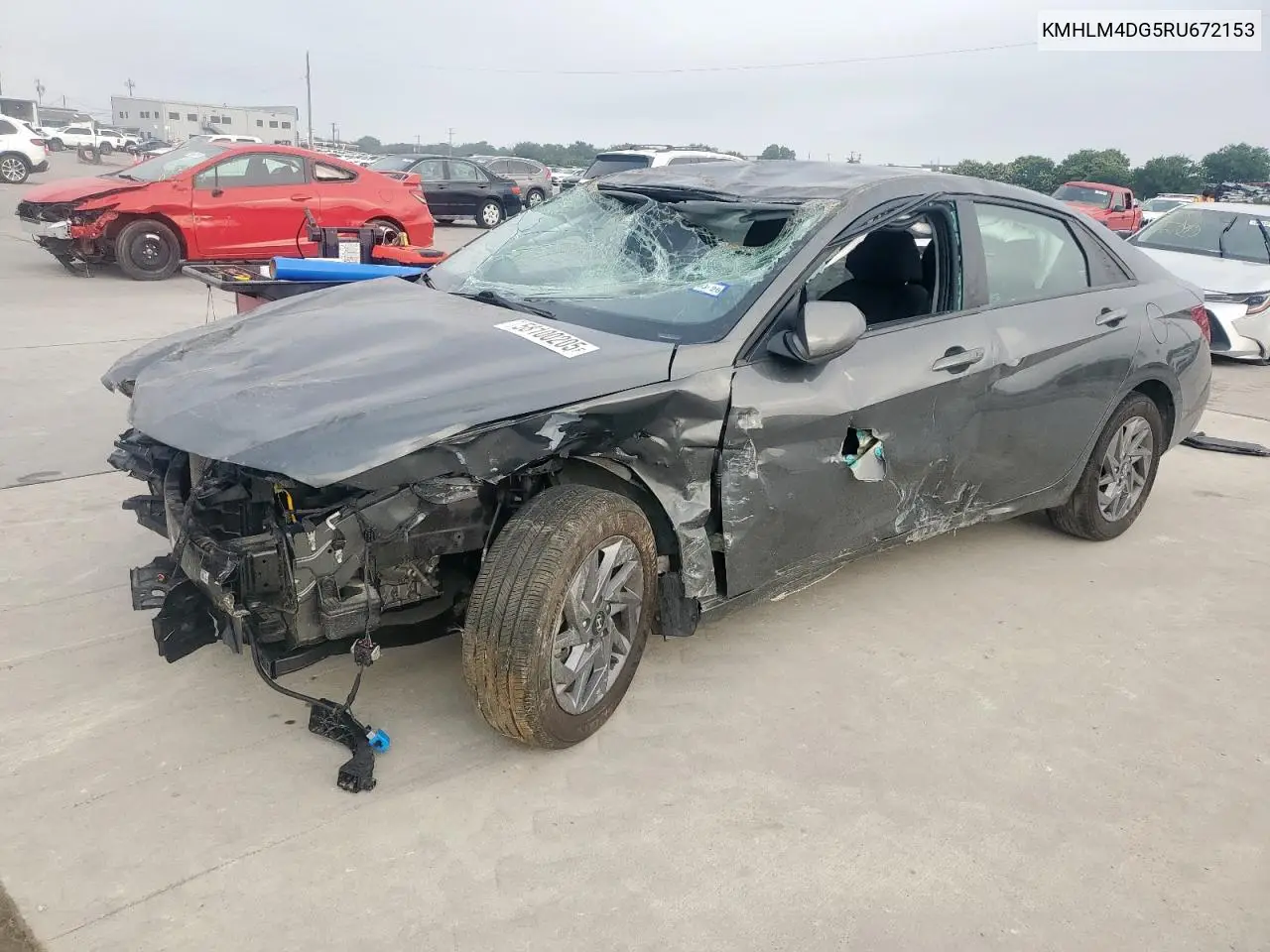 2024 Hyundai Elantra Sel VIN: KMHLM4DG5RU672153 Lot: 58100205