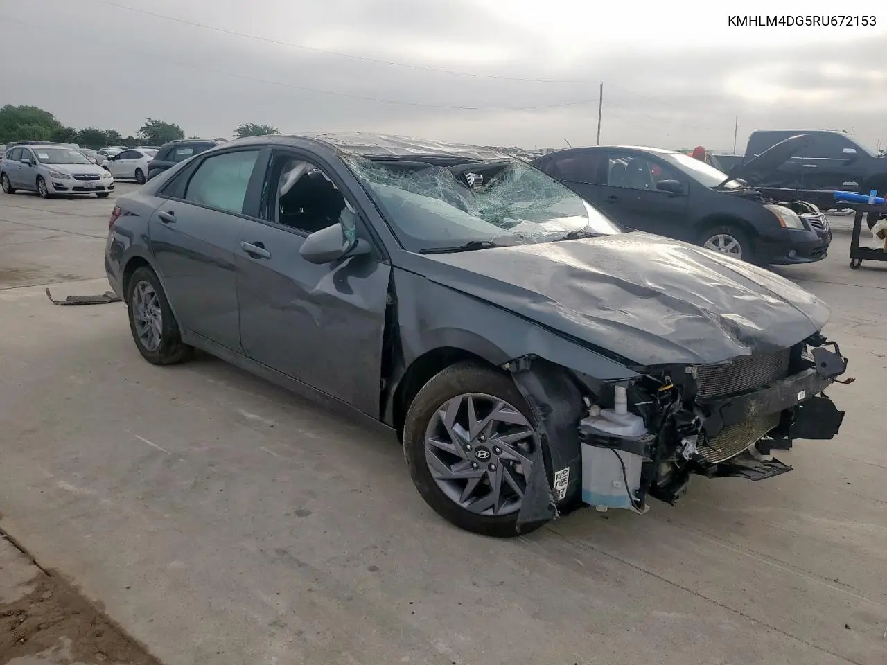 2024 Hyundai Elantra Sel VIN: KMHLM4DG5RU672153 Lot: 58100205