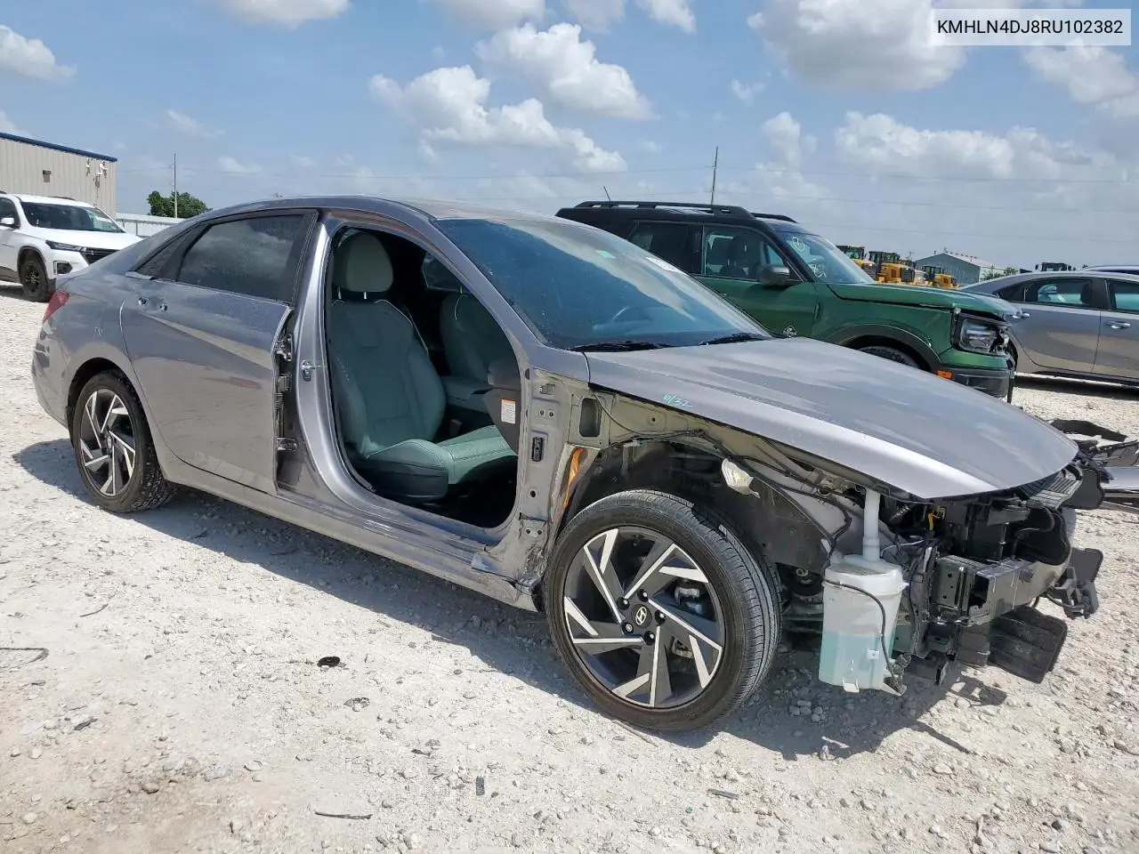 2024 Hyundai Elantra Limited VIN: KMHLN4DJ8RU102382 Lot: 61750475