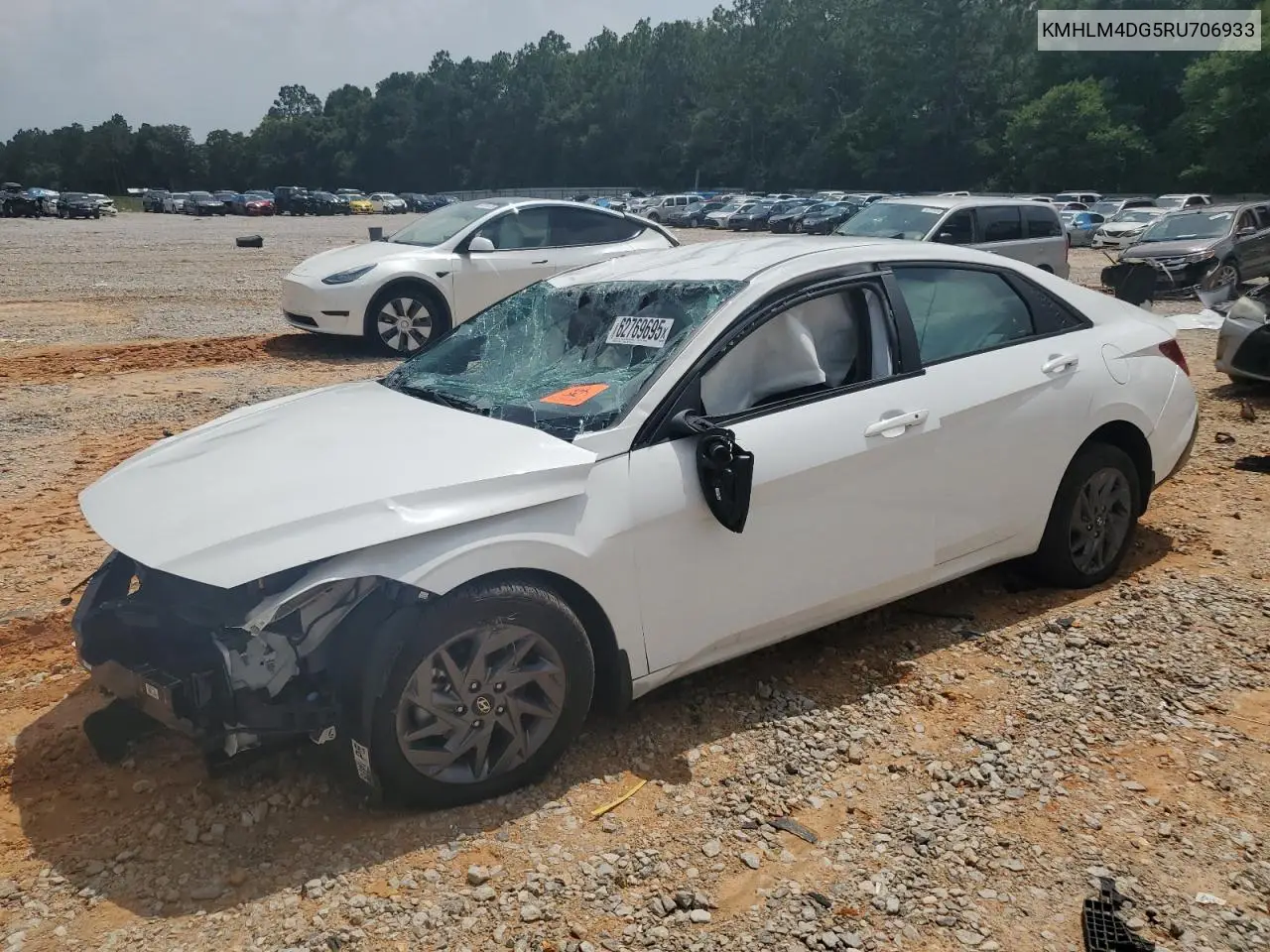 2024 Hyundai Elantra Sel VIN: KMHLM4DG5RU706933 Lot: 62769695